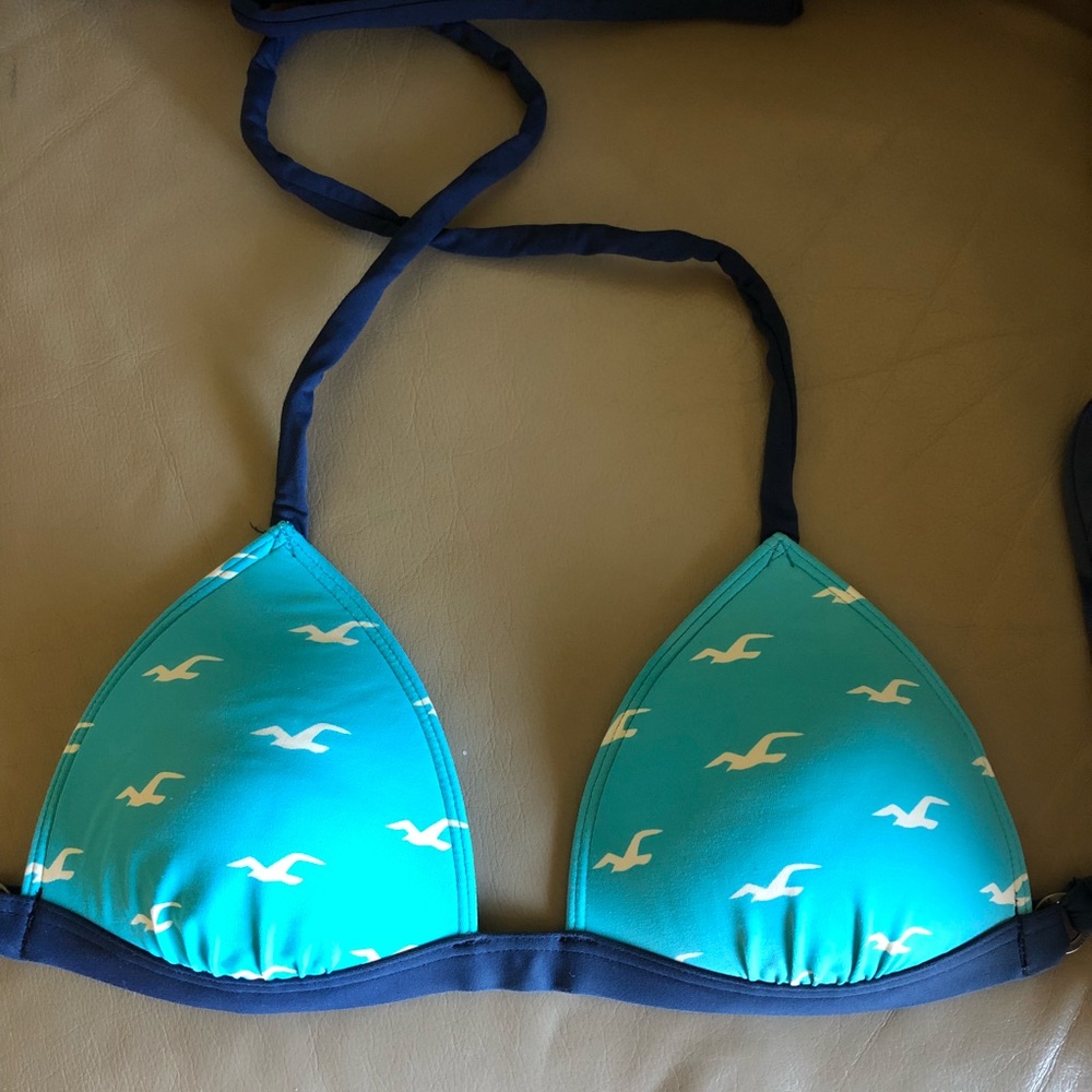 Blue Hollister swimsuit top